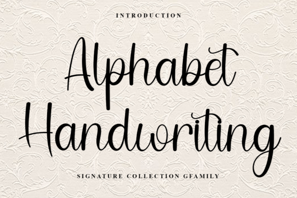 Alphabet Handwriting Typeface for Editorial Design