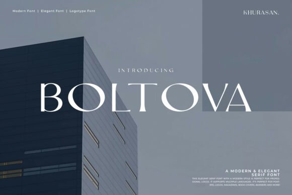 Boltova: A Premium Serif Typeface for Digital Design
