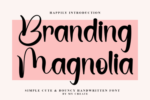 Branding Magnolia Typeface for Festive Business Design