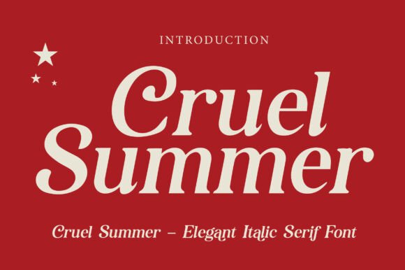 Cruel Summer Font: A Modern Serif for Elegant Design