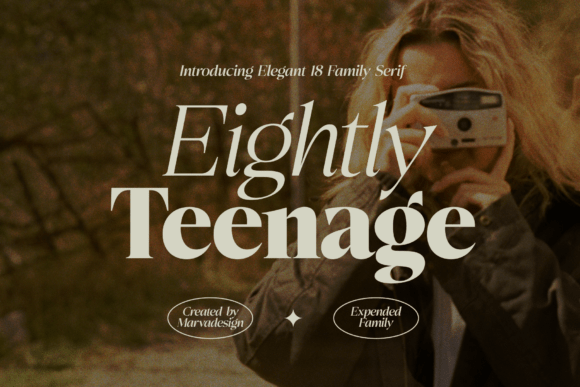 Eightly Teenage: The Elegant Serif Typeface for Modern Brands