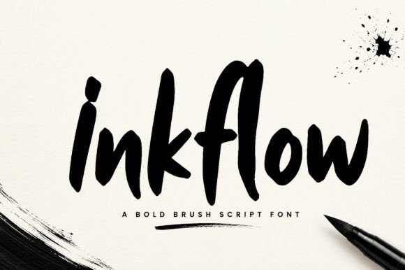 Inkflow Brush Script Font for Bold Branding