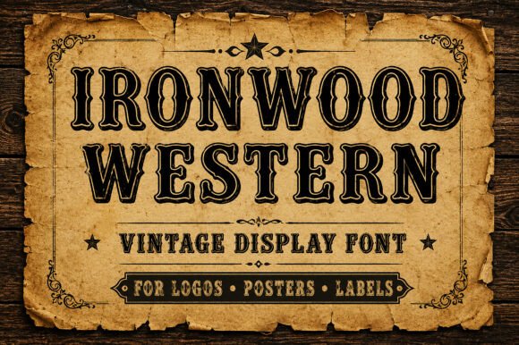Ironwood Western Typeface for Bold Campaigns