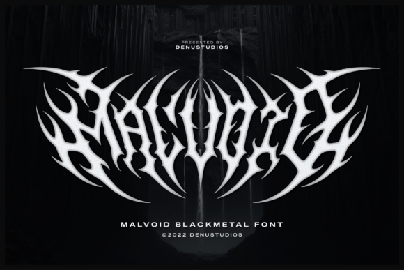 Malvoid Typeface for Dark Web Design