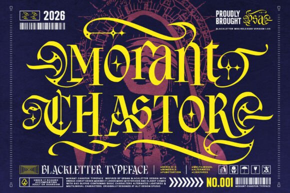 Morant Chastor: The Ultimate Urban Blackletter Typeface