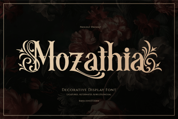 Mozathia: A Blackletter Font for Luxe Branding