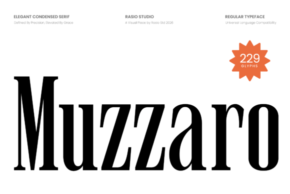 Muzzaro Font: The Ultimate Serif for Luxury Branding