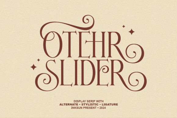 Other Slider: A Modern Serif Typeface for Editorial Design