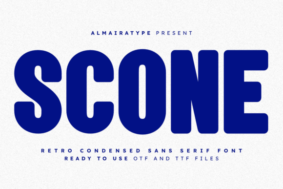 Scone Font: Bold Retro Branding for Small Business