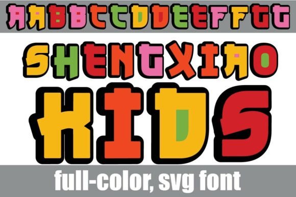 Shengxio Kids: A Bold Color Font for Playful Design