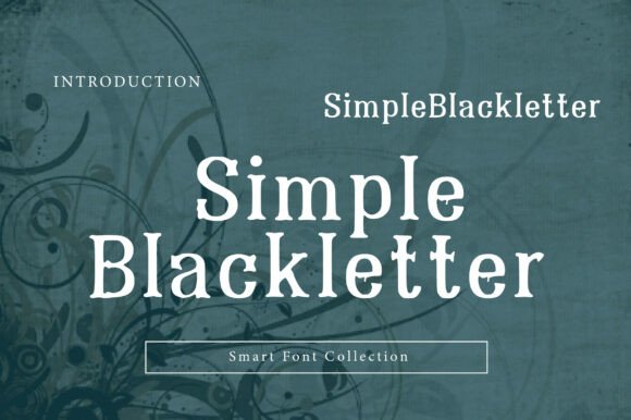 Simple Blackletter Typeface for Modern Branding
