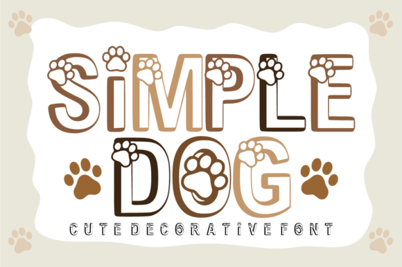 Simple Dog Font: A Playful Decorative Typeface for Creative Projects