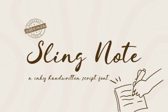 Sling Note: A Script Handwritten Font for Branding