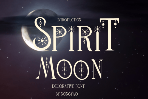 Spirit Moon: The Decorative Font for Bold Branding