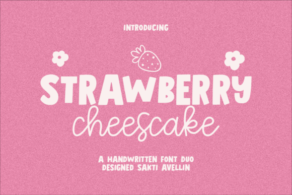 Strawberry Chesscake Font for Crafters