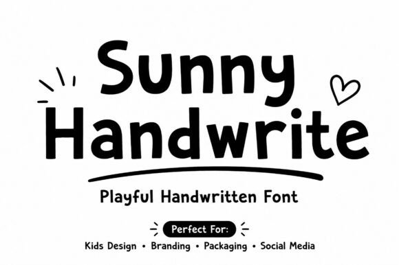 Sunny Handwrite: A Warm Typeface for Makers