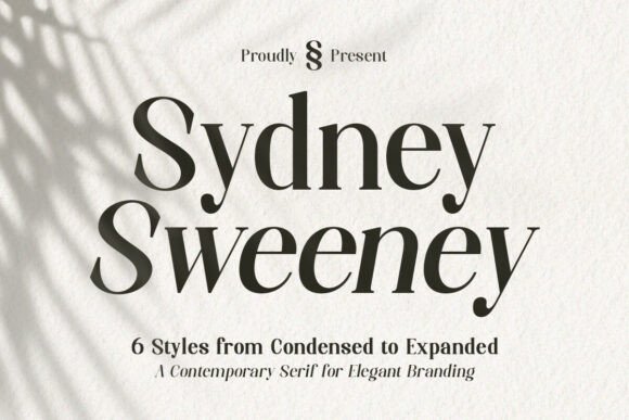 Sydney Sweeney Font: Elegant Serif for Modern Design