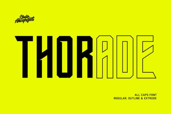 Thorade: A Bold Sans Serif Typeface for Editorial Impact