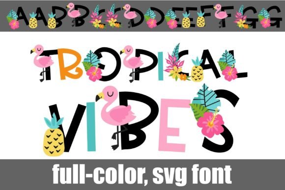 Tropical Vibes Color: A Typeface for Bold Branding