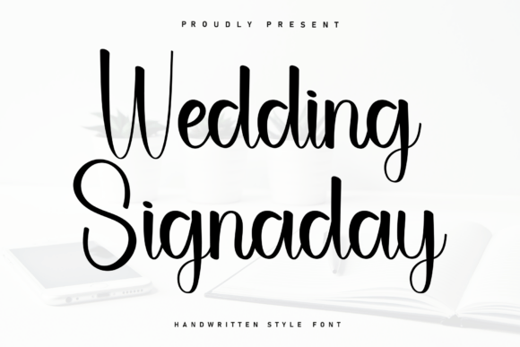Wedding Signaday: A Marker-Style Typeface for Web Design