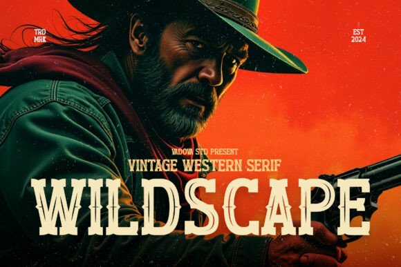 Wildscape Font: Bold Western Serif for Makers