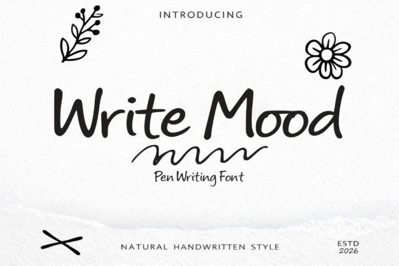 Write Mood: A Handwritten Typeface for Authentic Branding